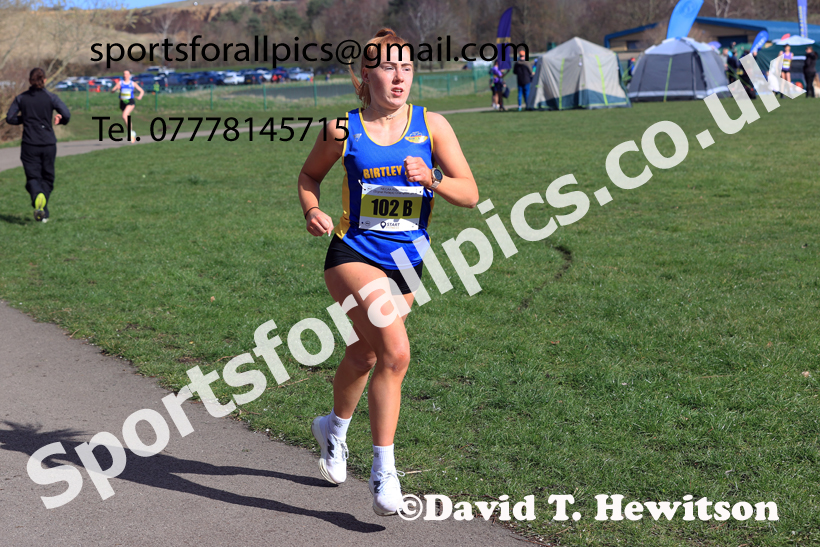 Senior Womens 2026 NECAA Royal Signals Road Relays, Hetton Lyons Country Park, Hetton le Hole. Photo: David T. Hewitson/Sports for All Pics